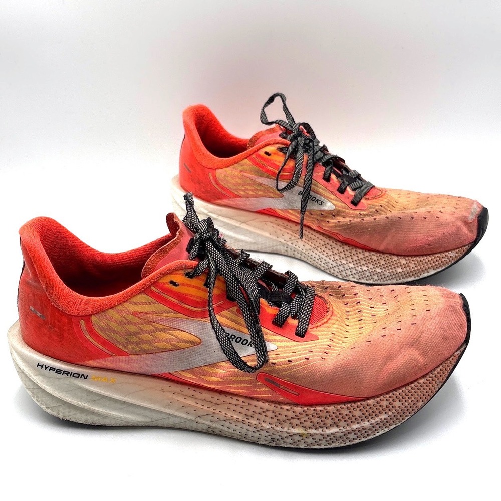 Brooks Hyperion Max Mens Running Shoes Orange Yellow 1103901D663 Size 8 D